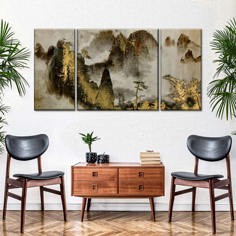 «Abstract Mountain Oil», reproduction sur toile, H 28 po x l 58 po x P 1,25 po