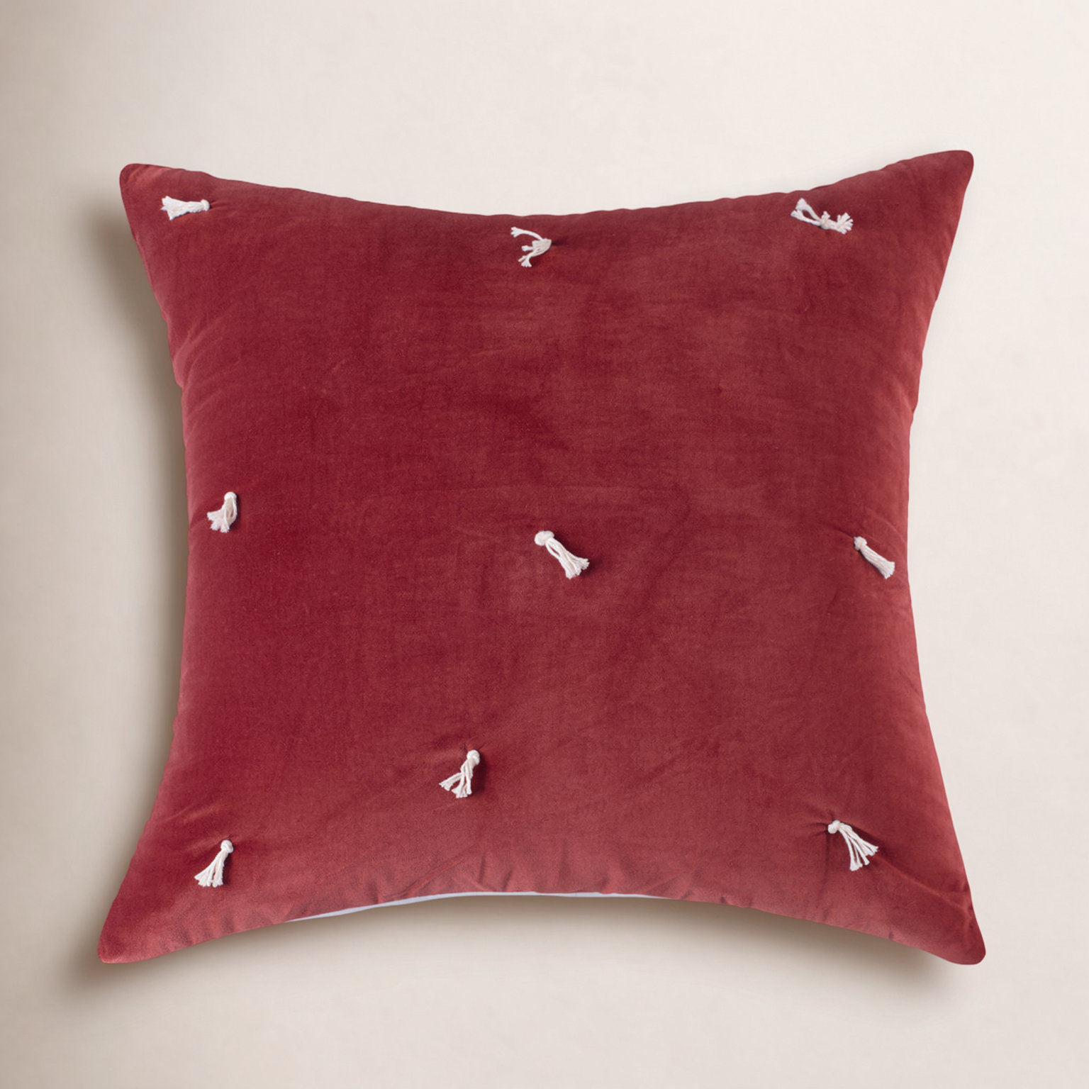 Geoff 100% Cotton Pillow Sham, Standard, Brick