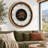 THE GEARS CLOCK Wall Clock with Real Moving Gears SP-LI_ 32 in Round BLACK-WOOD