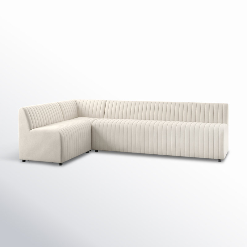 Augustine Modular Sectional, 31.5" H x 110" W x 66.5" D, Capri Oatmeal Polyester