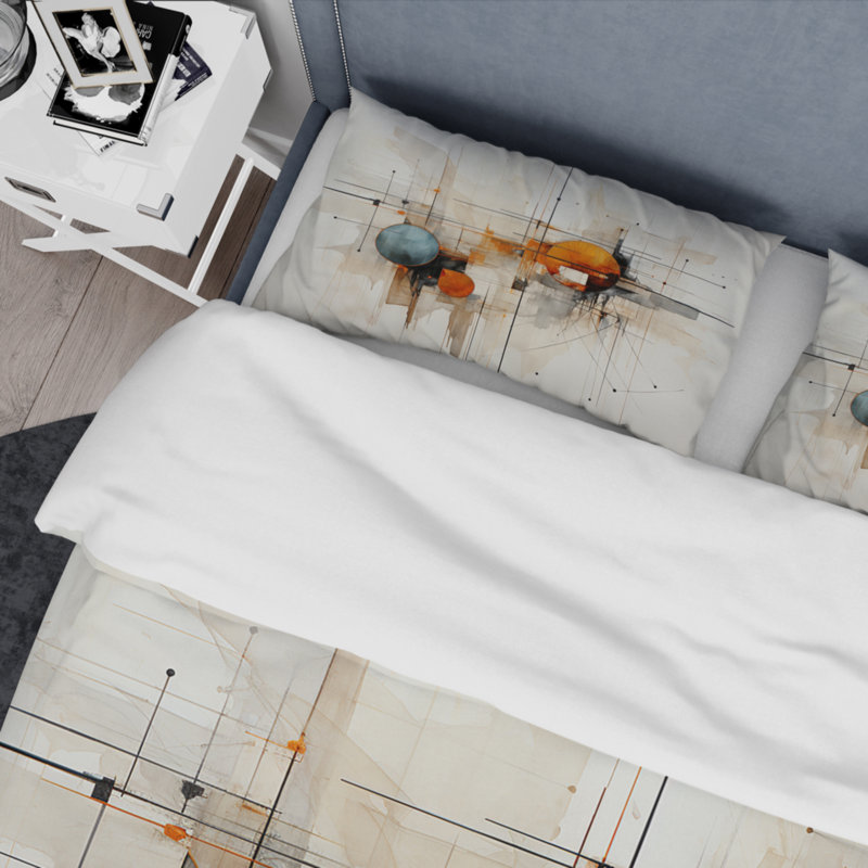 Ensemble de housse de couette bleu sarcelle en lin, Housse de couette pour grand lit et 2 taies décor