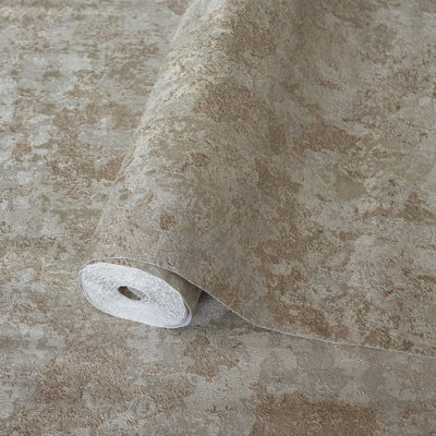 Papier peint métallique vieilli brillant patiné