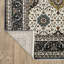 Tapis ivoire / bleu marine Stanika-362538808