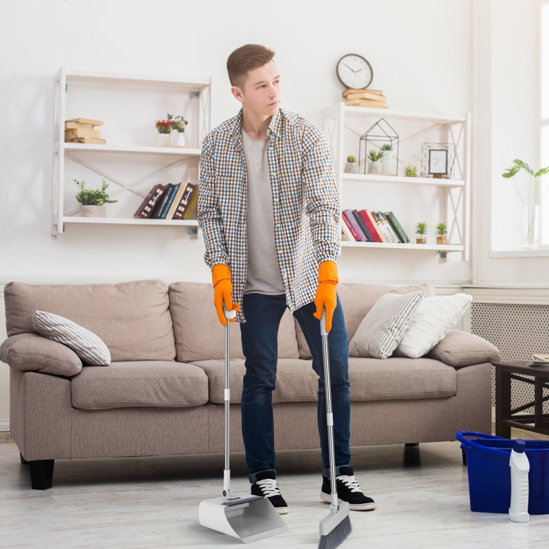 Broom And Dustpan Combo Set