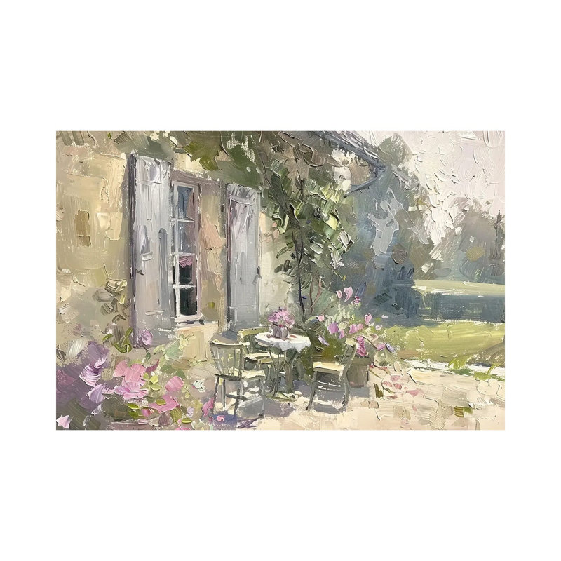 Patio by Willow Studio - Wrapped Canvas Gallery-Wrapped Canvas Giclée, 45.72 cm H x 66.04 cm W