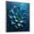 Toile argentée avec cadre flottant
