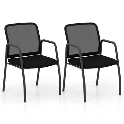 Ensemble de 2 chaises de salle d'attente avec dossier ergonomique et accoudoirs Latitude Run®
