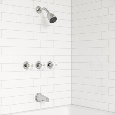 Handle Tub and Shower Dual Function Ceramic Disk Faucet Trim