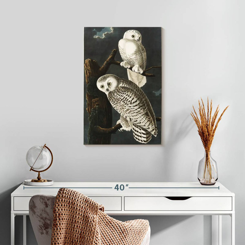 Brampt Snowy Owls, 24" H x 16" W