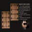 Support à vin mural Blue River Goods | Support à vin mural en bois avec rangement pour 8 bouteilles et supports noir mat | Support à vin mural avec finition rustique | Parfait pour les petits espaces