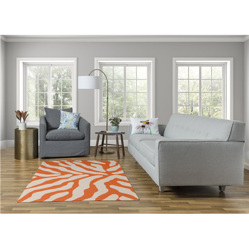 Soniea Chenille Animal Print Indoor Rug, Rectangle 4' x 6'