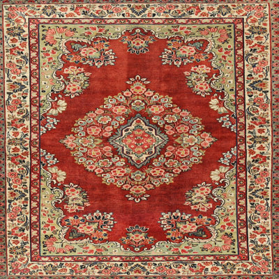 Tapis de style oriental rouge
