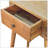 Solid Wood Mini Albion Oak-Ish Console, 1-Drawer, Nordic Legs, Brown