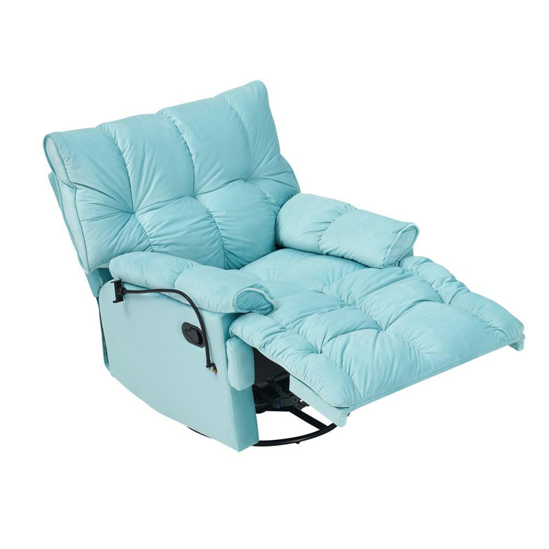 Single Chair, Cyan Velvet