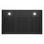 Cosmo 36 In. Haven Collection 500 Cfm Ducted Under Cabinet Range Hood, Touch Controls, Led Lights In Matte Black