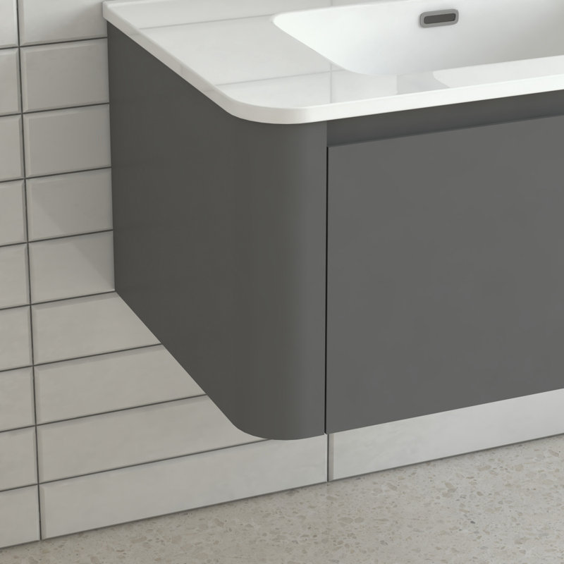 Meuble-lavabo mural avec lavabo et grand tiroir, 30"