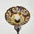 71'' Floor Lamp Torchiere Floor Lamp with Stained Glass for Living Room Corner Bedroom Home Office(Bulbs Included)
