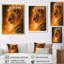 Jaune, noir, astrologie, cosmique, Courage, Leo - Astronomie, impression d'art mural Leo-255162315-255162324