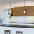 Licette 1-Light Indoor Walnut Hanging Mini Pendant with Etched White Cased Glass Cylinder Shade