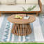 Table basse de patio en bois d'acacia