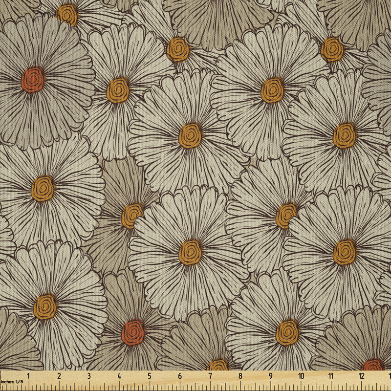 Davari Gerbera Daisies Autumn Garden Multi-Purpose Fabric