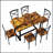 7-Piece Dining Set With Comfortable Chairs And Durable Table, Perfect For Family Gatherings And Modern Kitchens