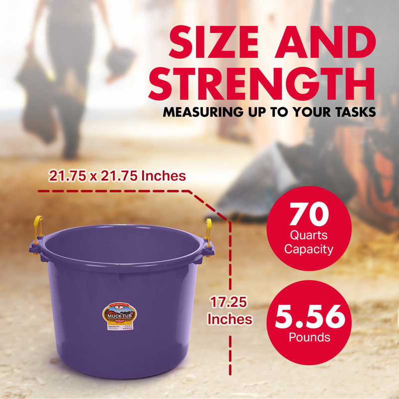 Little Giant Plastic Bucket, Purple