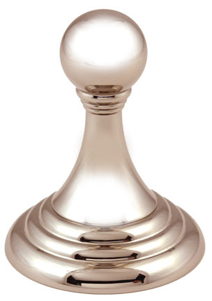 Embassy Robe Hook, Polished Nickel