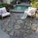 Myda Washable Oriental Indoor / Outdoor Rug 