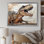 «Dinosaur Canyon I» brun - art de mur de dinosaure