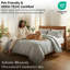 Ensemble d'édredon surdimensionné en microfibre Infinite Blossom Blue avec taies décoratives assorties Facile d'entretien-2036857686