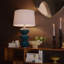 Hewitt Ceramic Table Lamp (Peacock)