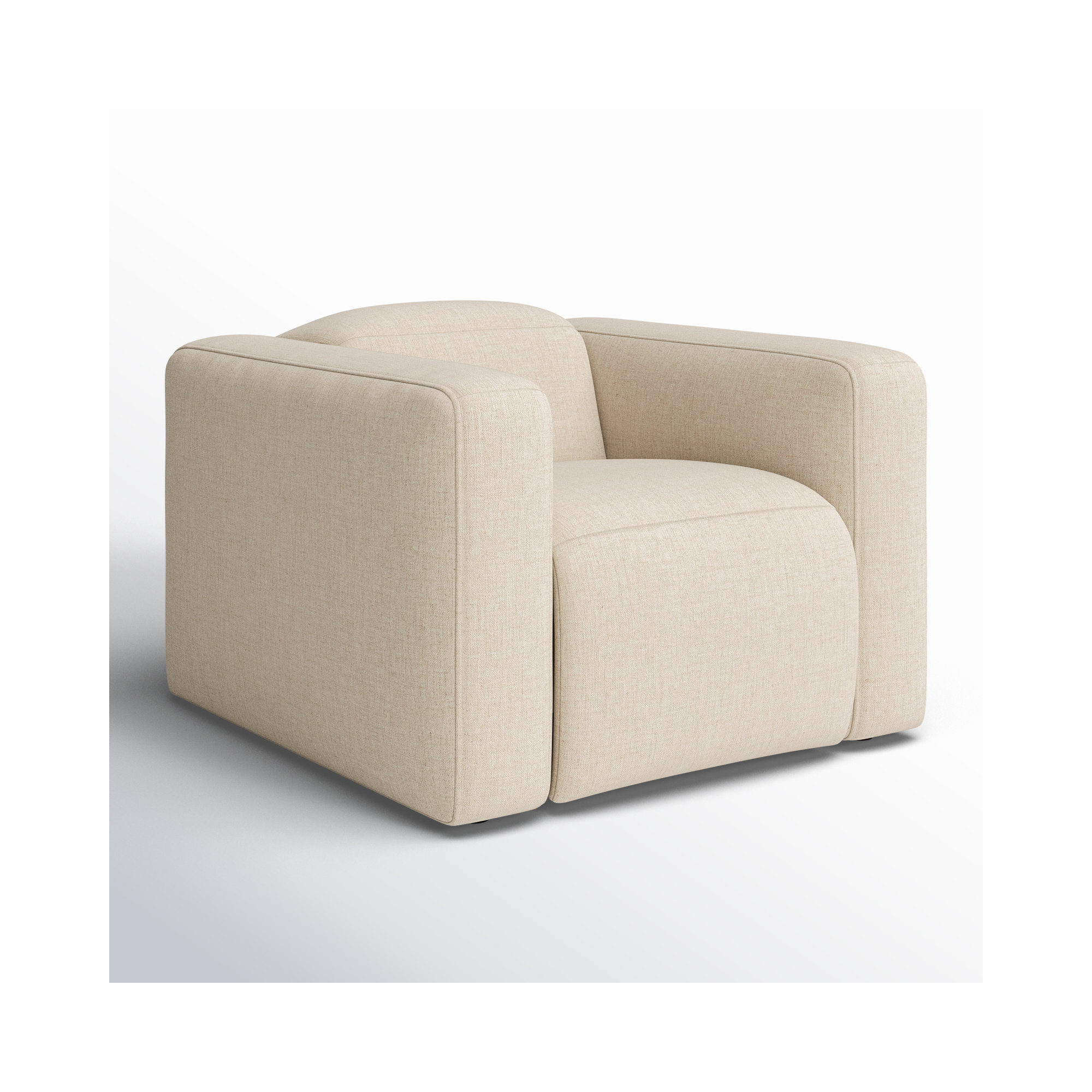 Amed Upholstered Power Recliner, Beige