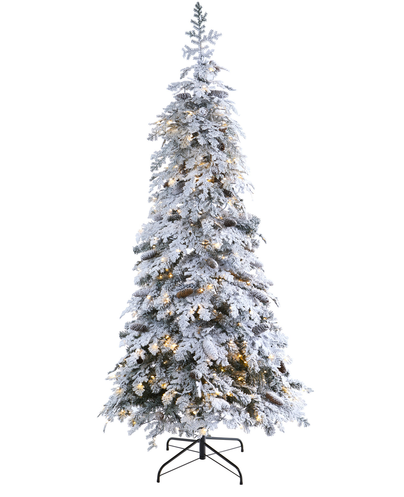 Lighted Artificial Christmas Tree, 7' H