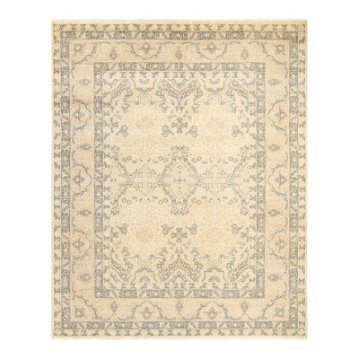 Pompey One-of-a-Kind 8' 2" X 10' 1" 2000s Wool Area Rug in Ivory