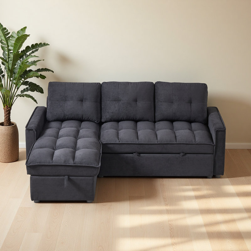 Canapé inclinable de 71,3 po, canapé-lit escamotable avec ports de chargement USB et tape-c, canapé modulaire en L avec rangement inclinable et rangement avec accoudoirs latéraux, canapé confortable pour le salon
