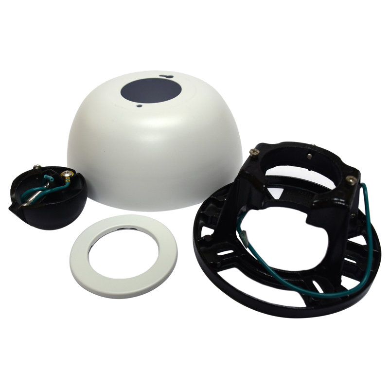 Ceiling Fan Sloped Ceiling Kit - Matte White, Matte White