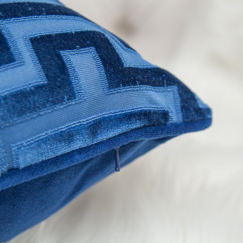 Keaya Silk Outdoor Rectangular Pillow Cover & Insert, Indigo
