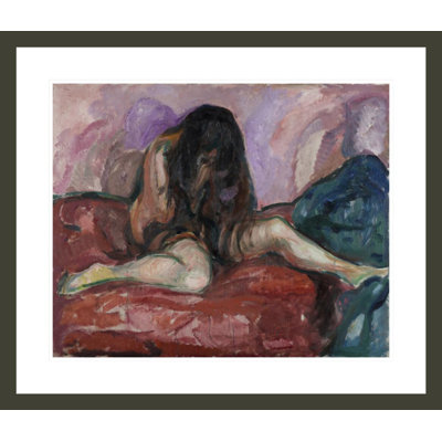 Weeping Nude by Edvard Munch -Framed Giclee Print