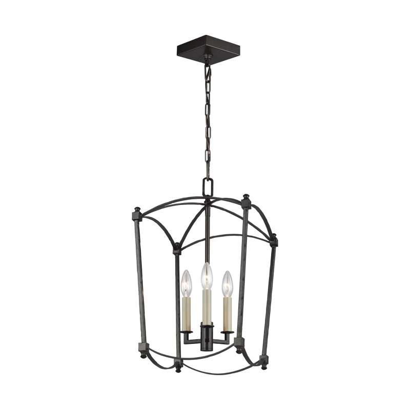 Olive 3-Light Chandelier, Acier Smith