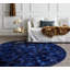 Art Hide Cowhide Area Rug in Blue