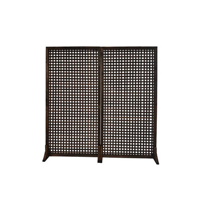 Poul 72" W X 72" H Solid Wood Single Panel Room Divider