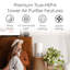 Air Purifier UV Light for Up To 300 Sq. Ft. with HEPA filter, For Small To Medium Sized Rooms