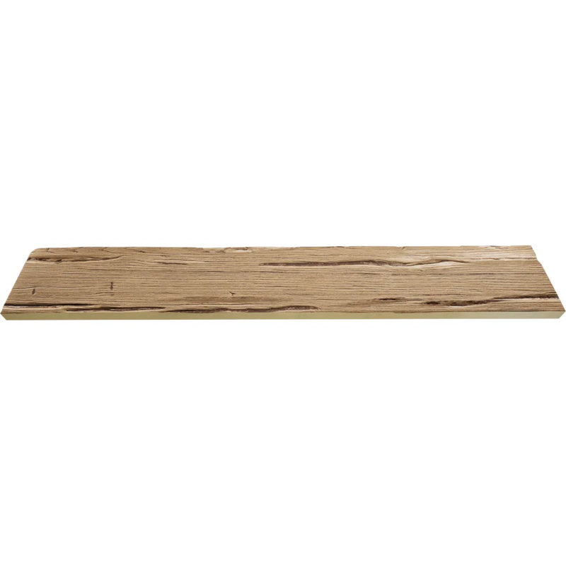 Planche en faux bois Riverwood Endurathane, H 12 po x l 96 po x P 1 po, Crème au beurre