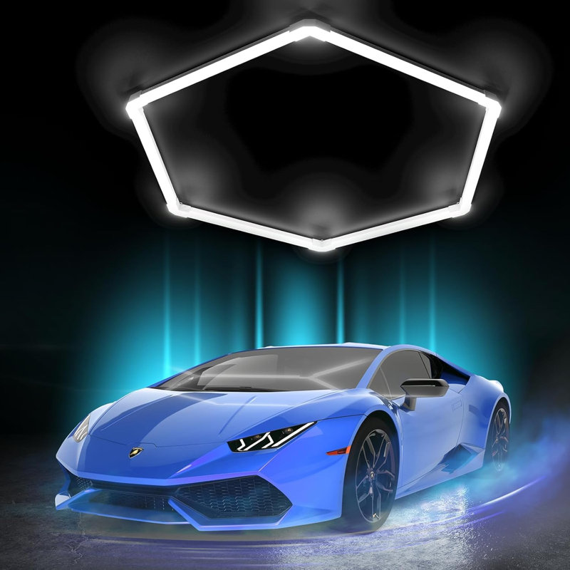 16Pack Hexagon Garage Led Lights