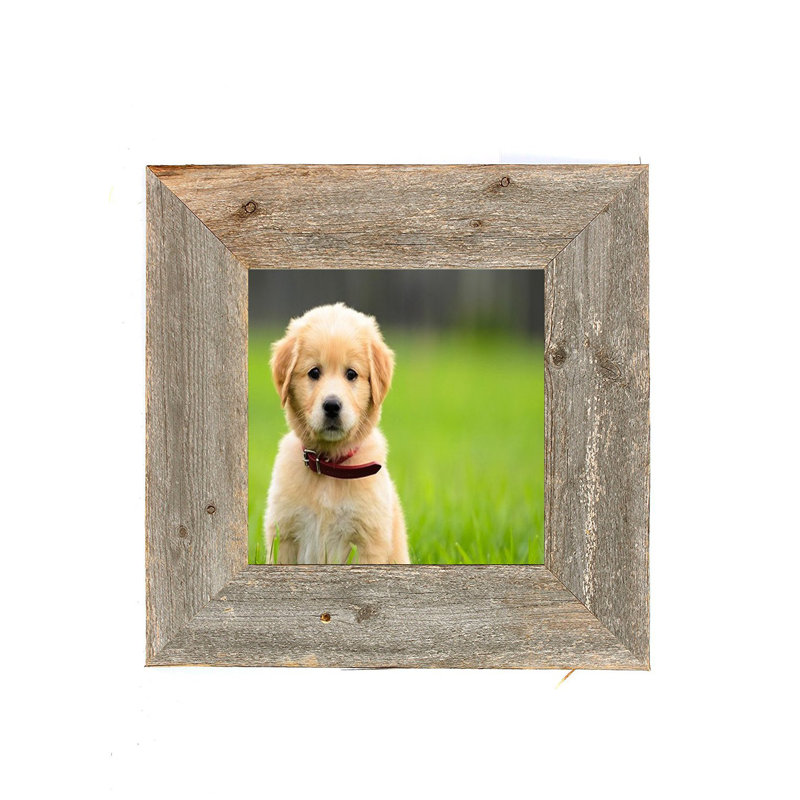 Cadre photo rustique en bois, 10 po x 10 po