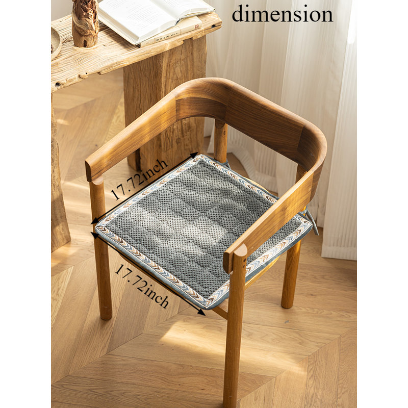 Coussin de chaise 2 pièces Red Barrel Studio®, L 17,71 po x P 17,71 po