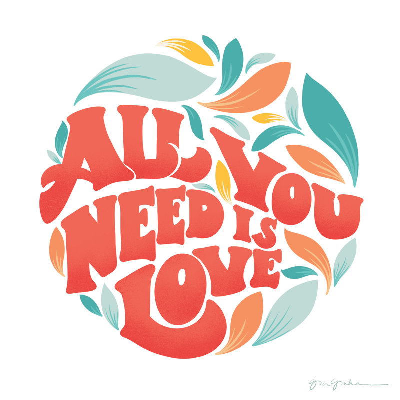 All You Need I by Gia Graham - Wrapped Canvas Print, 51cm H x 51cm W x 3.8cm D
