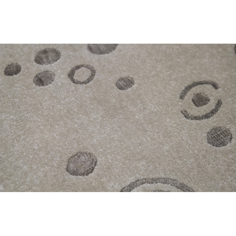 Hand-Knotted High-Quality Beige Area Rug