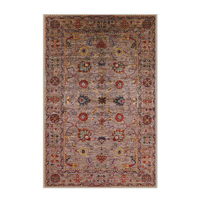 Tapis brun à motif oriental